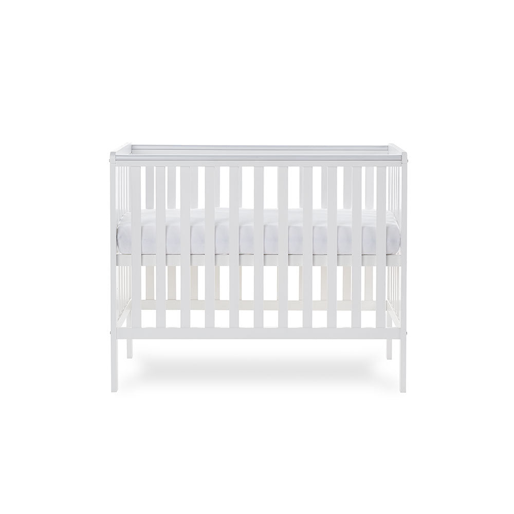 OBaby - Bantam Space Saver Cot - White - Mabel & Fox