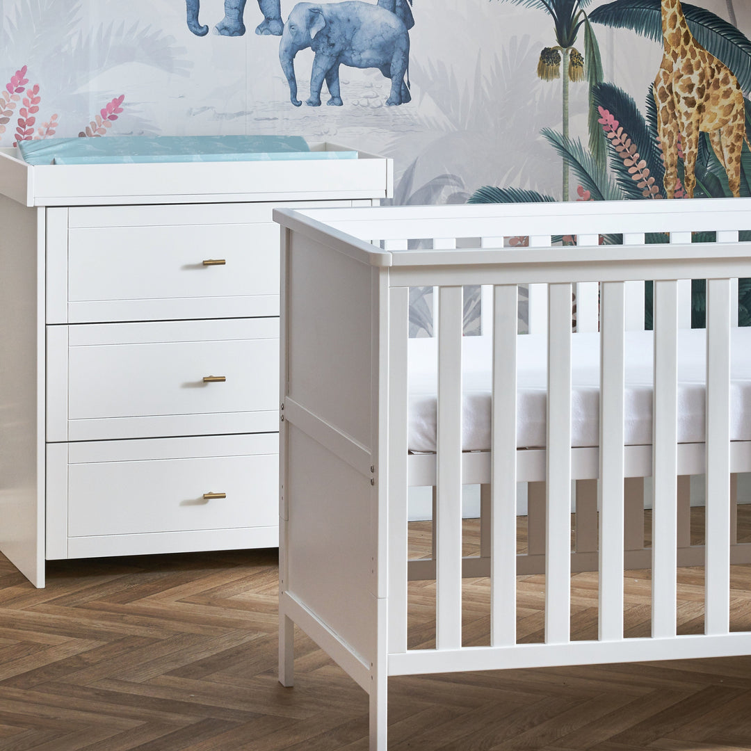 OBaby - Evie 2 Piece Room Set - White - Mabel & Fox