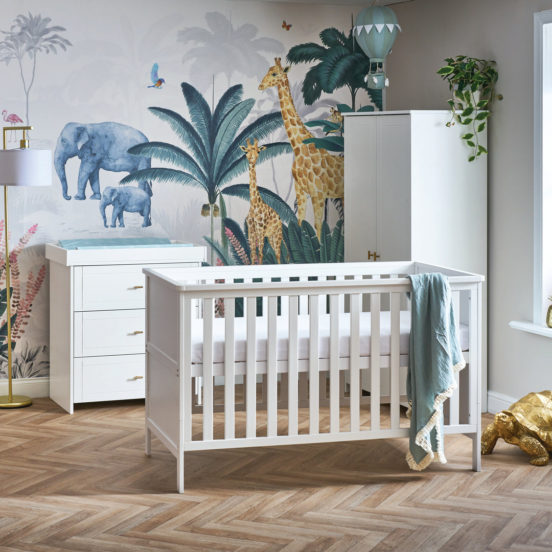 OBaby - Evie 3 Piece Room Set - White - Mabel & Fox