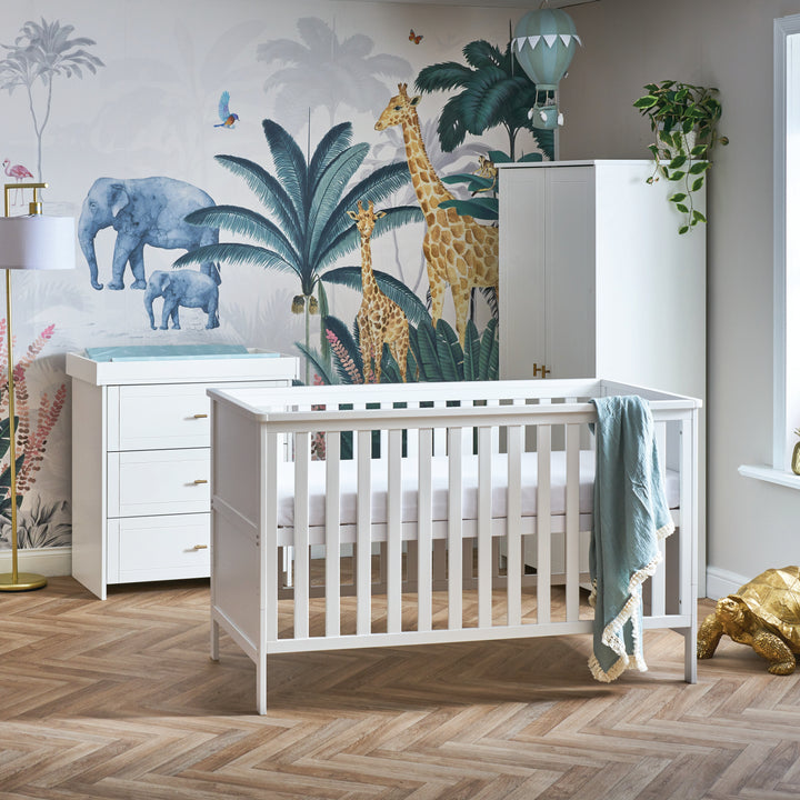 OBaby - Evie 3 Piece Room Set - White - Mabel & Fox