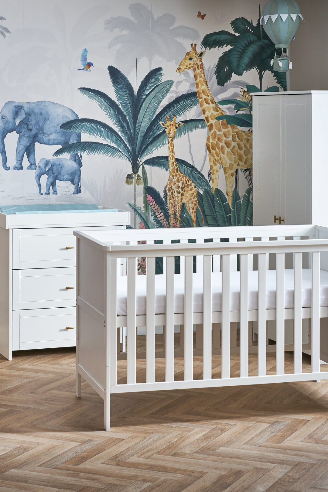 OBaby - Evie 3 Piece Room Set - White - Mabel & Fox