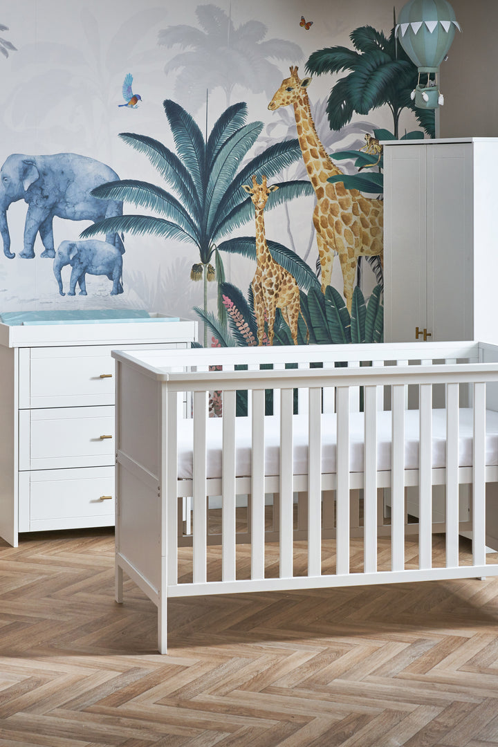 OBaby - Evie 3 Piece Room Set - White - Mabel & Fox