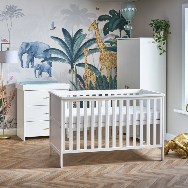 OBaby - Evie 3 Piece Room Set - White - Mabel & Fox