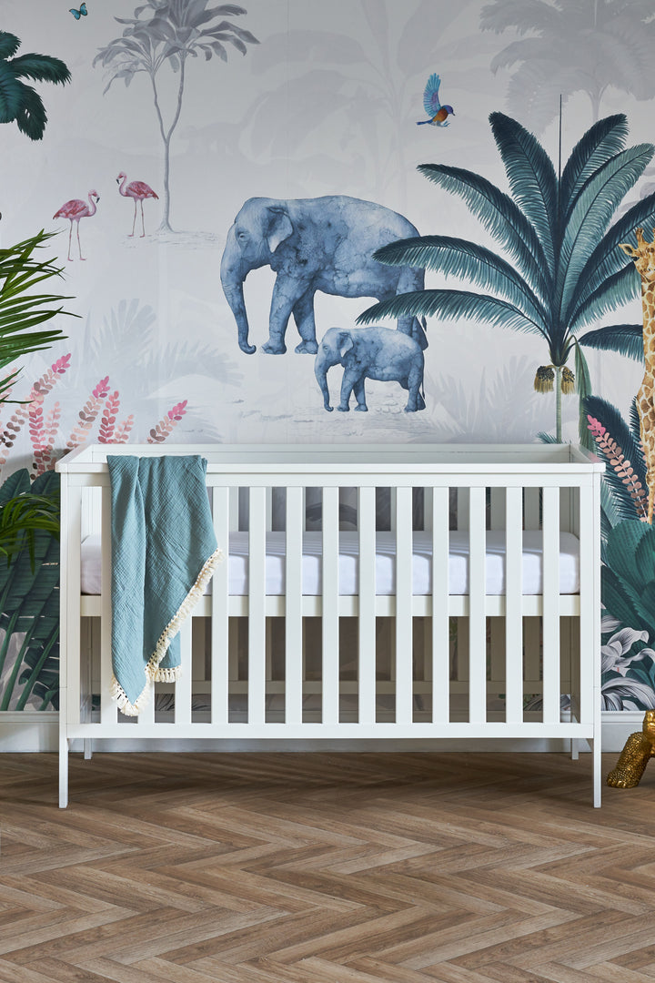 OBaby - Evie Cot Bed - White - Mabel & Fox