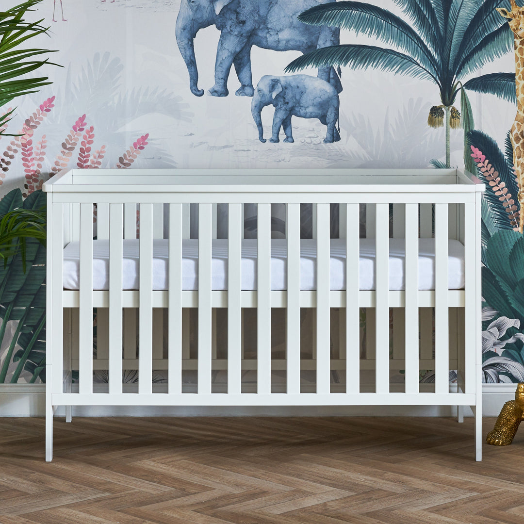 OBaby - Evie Cot Bed - White - Mabel & Fox