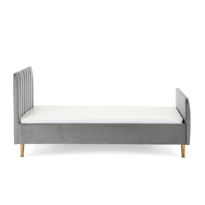 OBaby - Gatsby Velvet Single Bed - Grey - Mabel & Fox