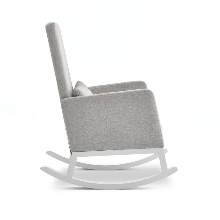 OBaby - High Back Rocking Chair - Silver / Stone - Mabel & Fox