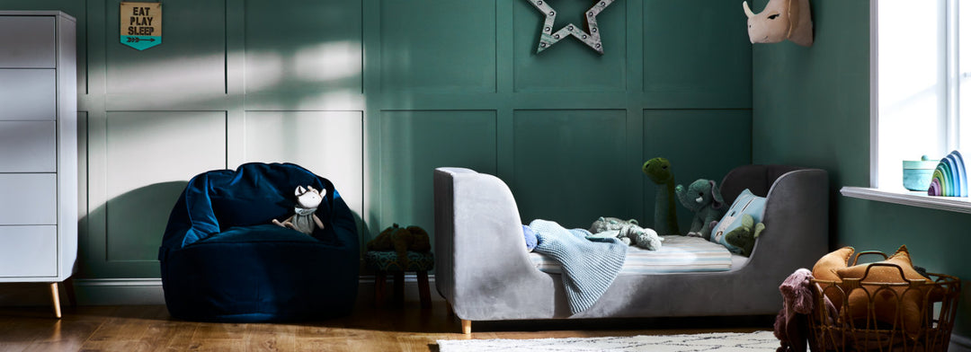 OBaby - Lumi Toddler Bed - Grey - Mabel & Fox