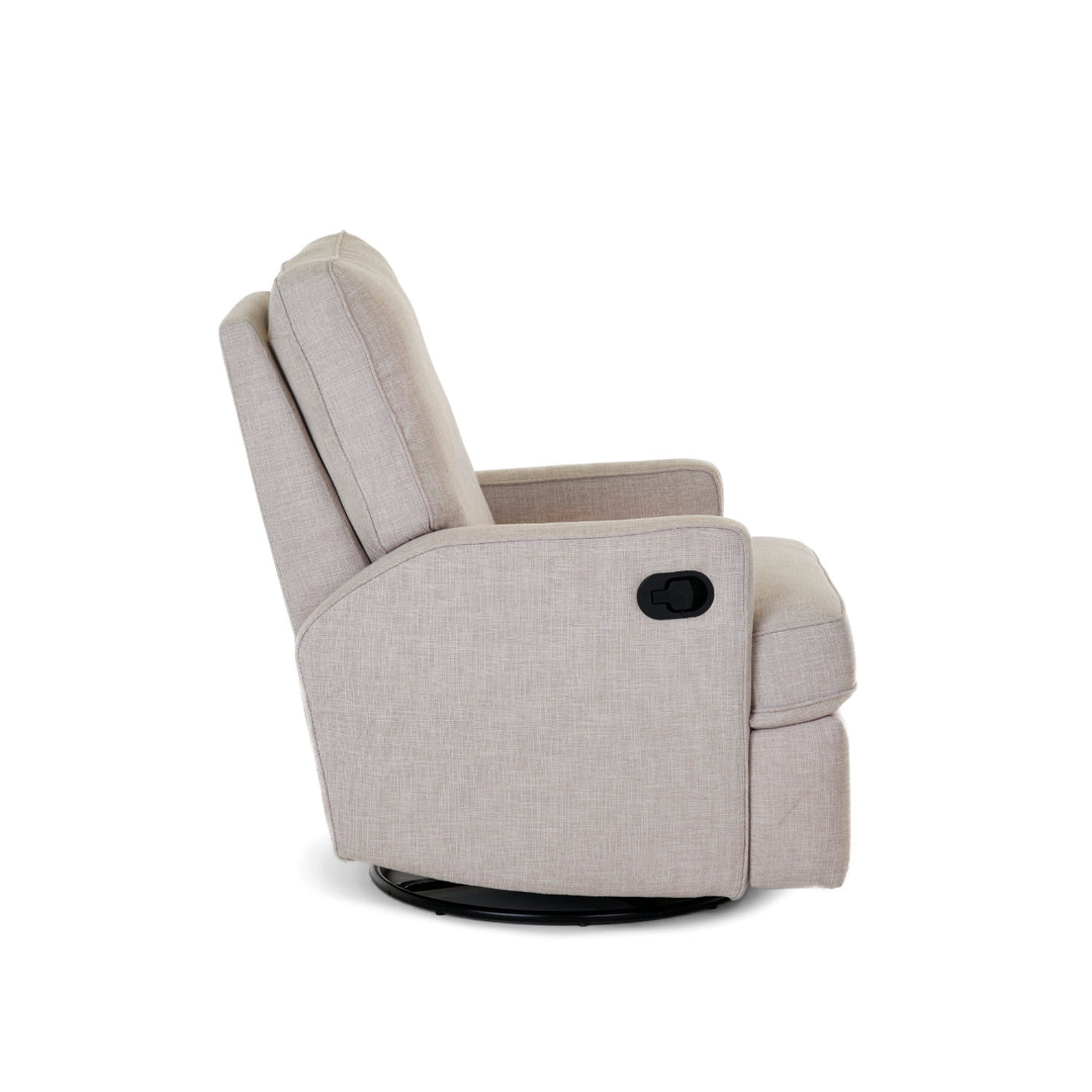 OBaby - Madison Swivel Glider Recliner Chair - Oatmeal - Mabel & Fox