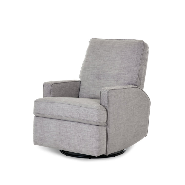 OBaby - Madison Swivel Glider Recliner Chair - Pebble - Mabel & Fox