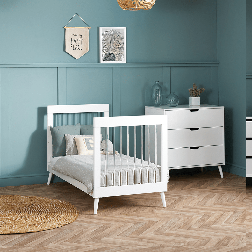 OBaby - Maya 2 Piece Room Set - White with Acrylic - Mabel & Fox
