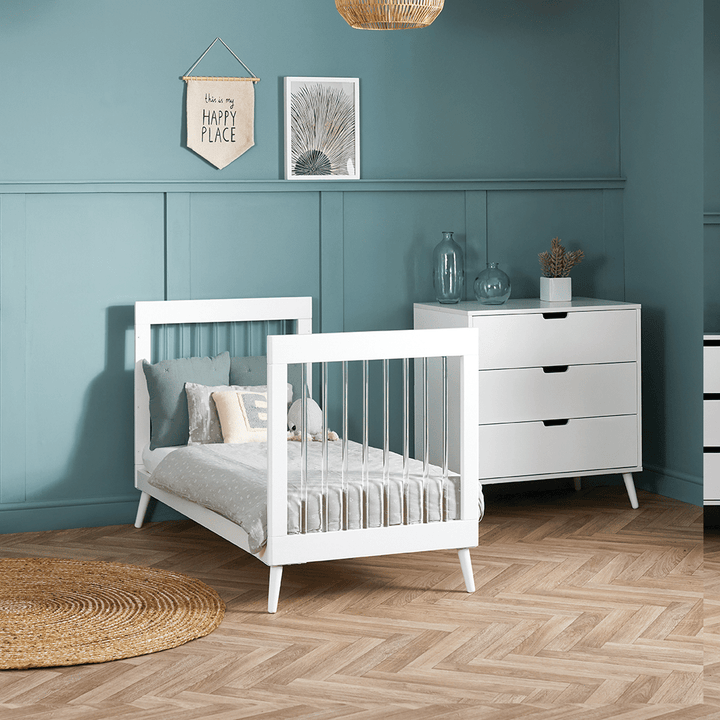 OBaby - Maya 2 Piece Room Set - White with Acrylic - Mabel & Fox