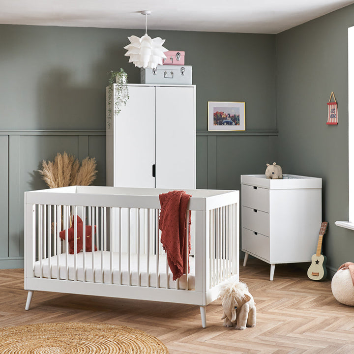 OBaby - Maya 3 Piece Room Set - Nordic White - Mabel & Fox
