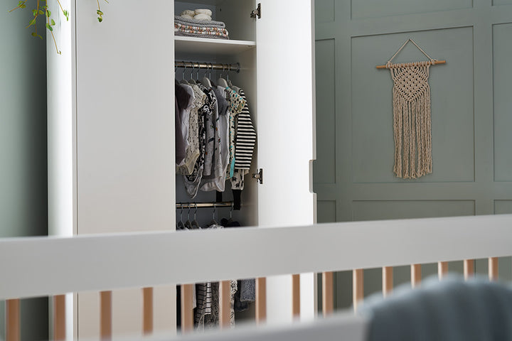 OBaby - Maya 3 Piece Room Set - White with Natural - Mabel & Fox