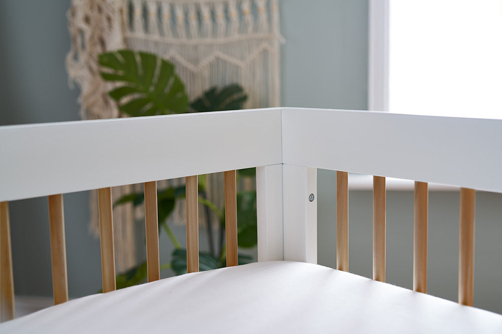 OBaby - Maya 3 Piece Room Set - White with Natural - Mabel & Fox