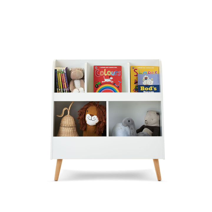 OBaby - Maya Toy Storage - White with Natural - Mabel & Fox