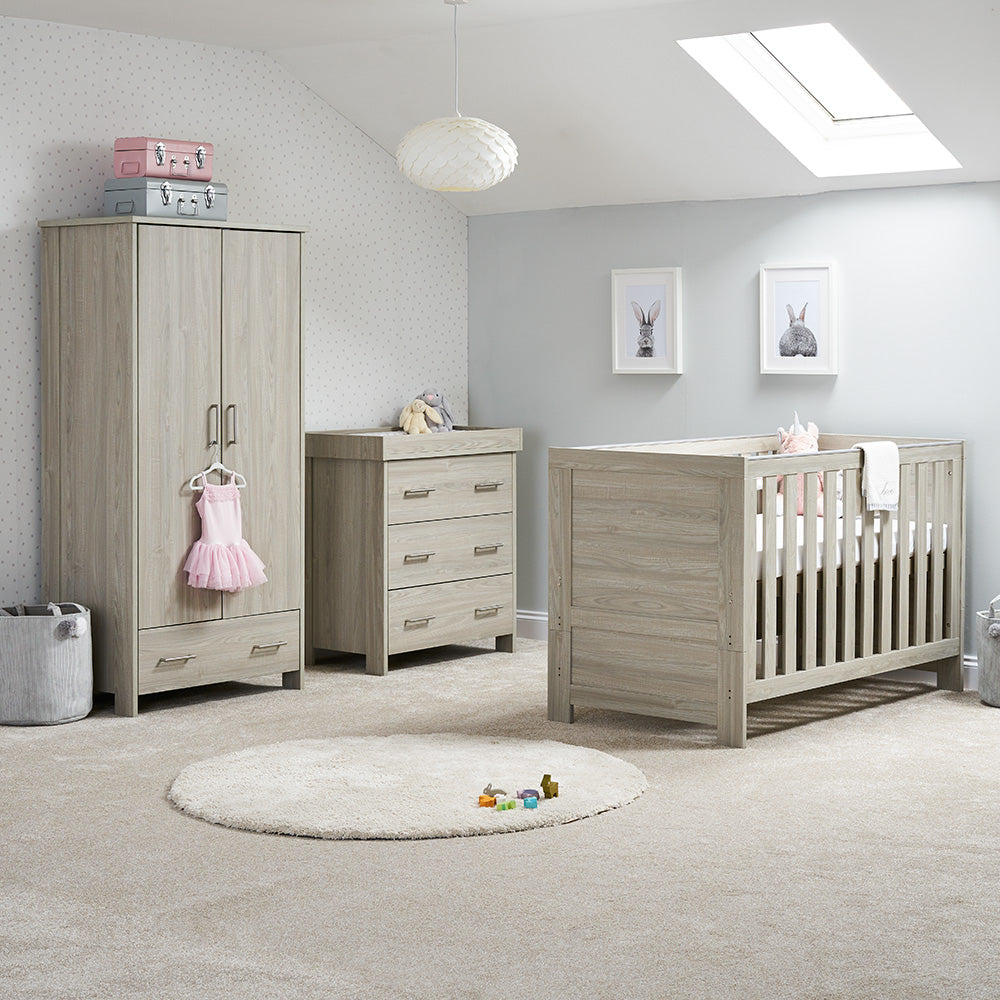 OBaby - Nika 3 Piece Room Set - Grey Wash - Mabel & Fox