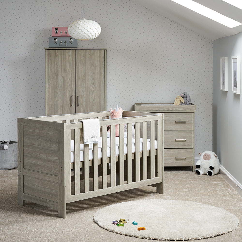 OBaby - Nika 3 Piece Room Set - Grey Wash - Mabel & Fox