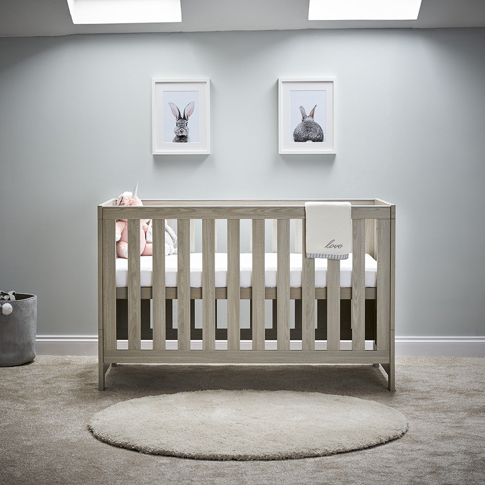 OBaby - Nika Cot Bed - Grey Wash - Mabel & Fox