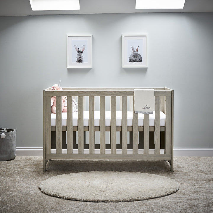 OBaby - Nika Cot Bed - Grey Wash - Mabel & Fox
