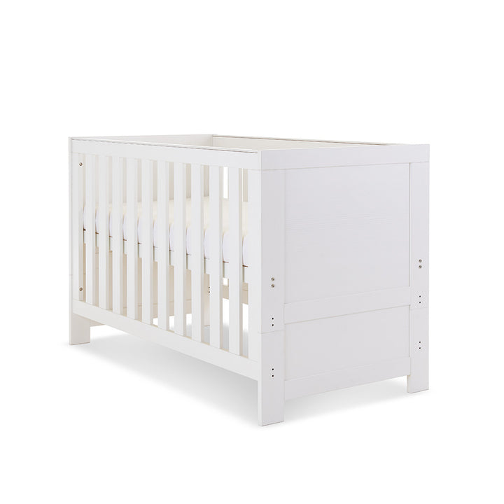 OBaby - Nika Cot Bed - White Wash - Mabel & Fox