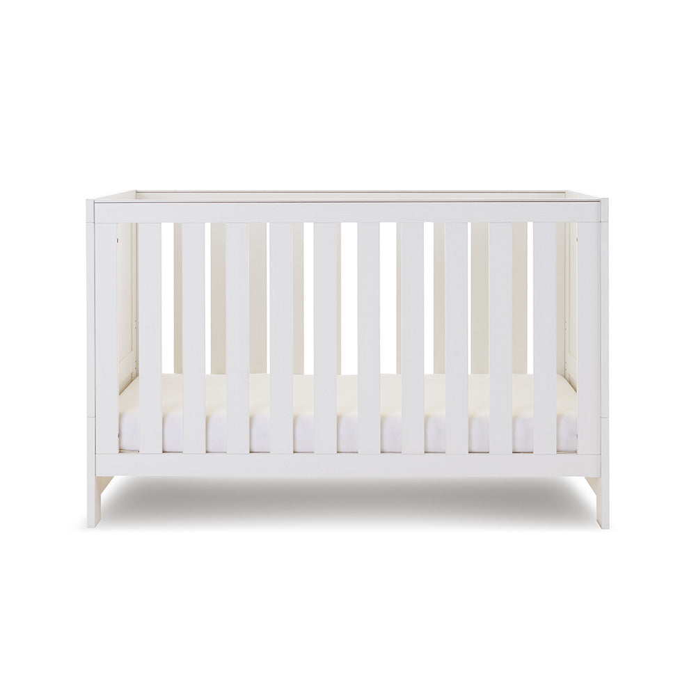 OBaby - Nika Cot Bed - White Wash - Mabel & Fox