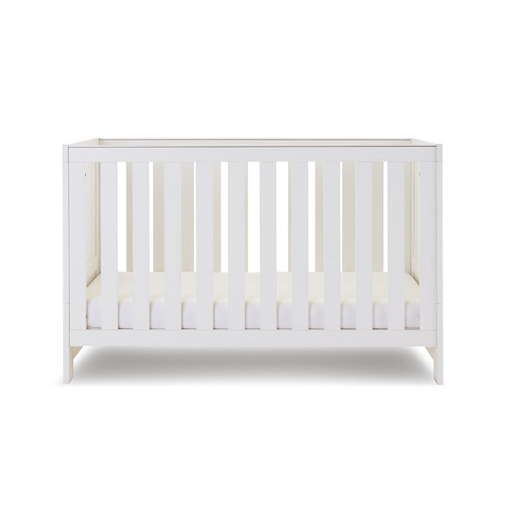 OBaby - Nika Cot Bed - White Wash - Mabel & Fox