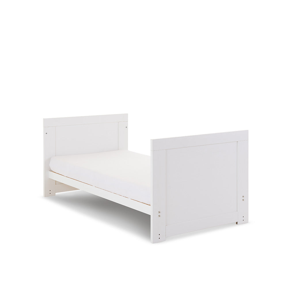 OBaby - Nika Cot Bed - White Wash - Mabel & Fox