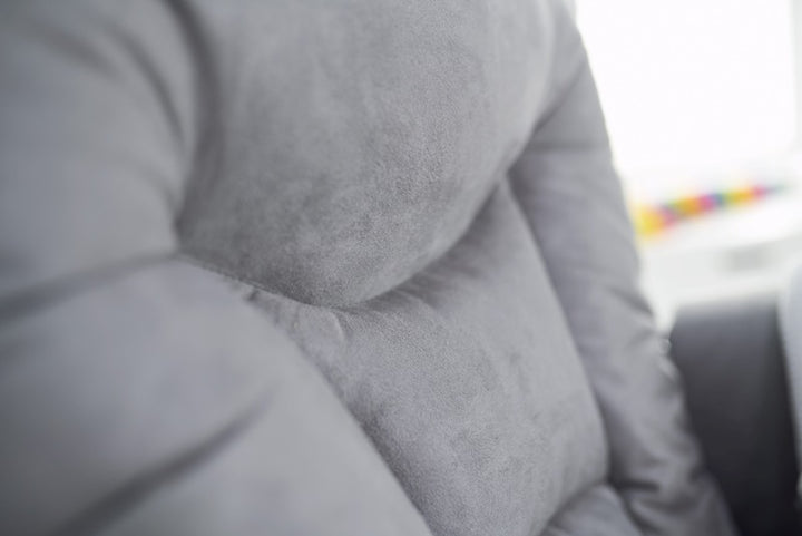 OBaby - Reclining Glider Chair and Stool - Grey - Mabel & Fox