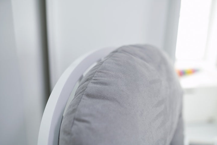 OBaby - Reclining Glider Chair and Stool - Grey - Mabel & Fox