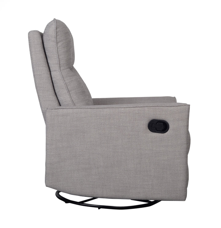 OBaby - Savannah Swivel Glider Recliner Chair - Pebble - Mabel & Fox