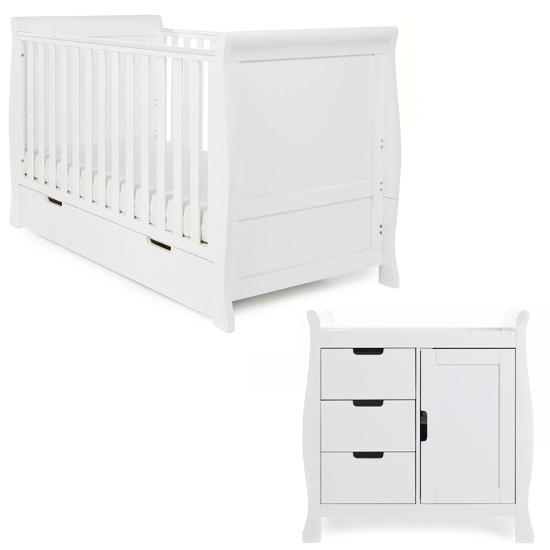 OBaby - Stamford Classic 2 Piece Room Set - White - Mabel & Fox