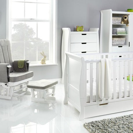 OBaby - Stamford Classic 5 Piece Room Set - White - Mabel & Fox