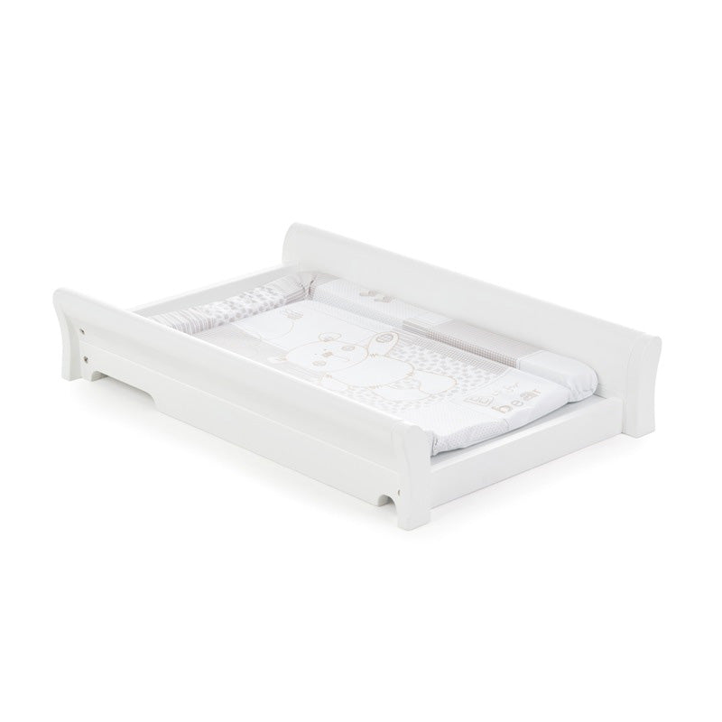 OBaby - Stamford Classic Cot Bed & Cot Top Changer - White - Mabel & Fox