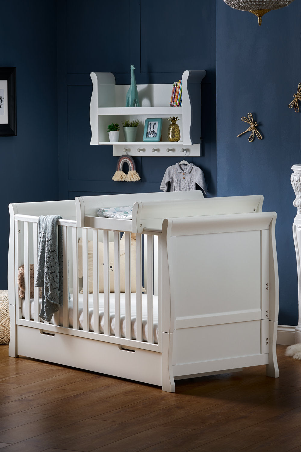 OBaby - Stamford Cot Top Changer - White - Mabel & Fox