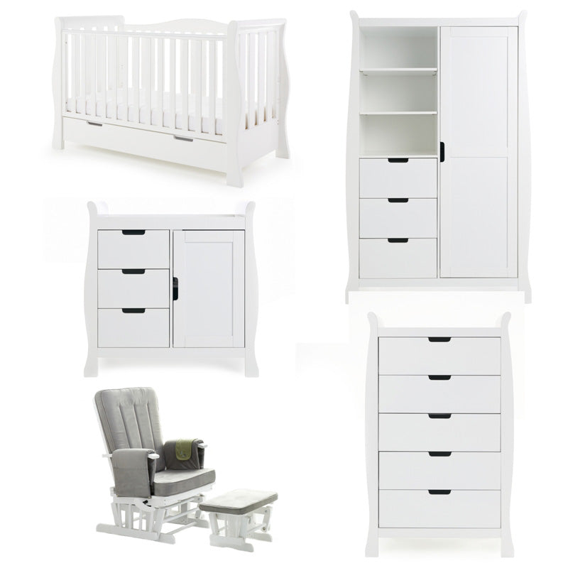 OBaby - Stamford Luxe 5 Piece Room Set - Mabel & Fox