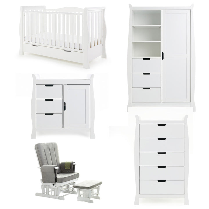 OBaby - Stamford Luxe 5 Piece Room Set - Mabel & Fox