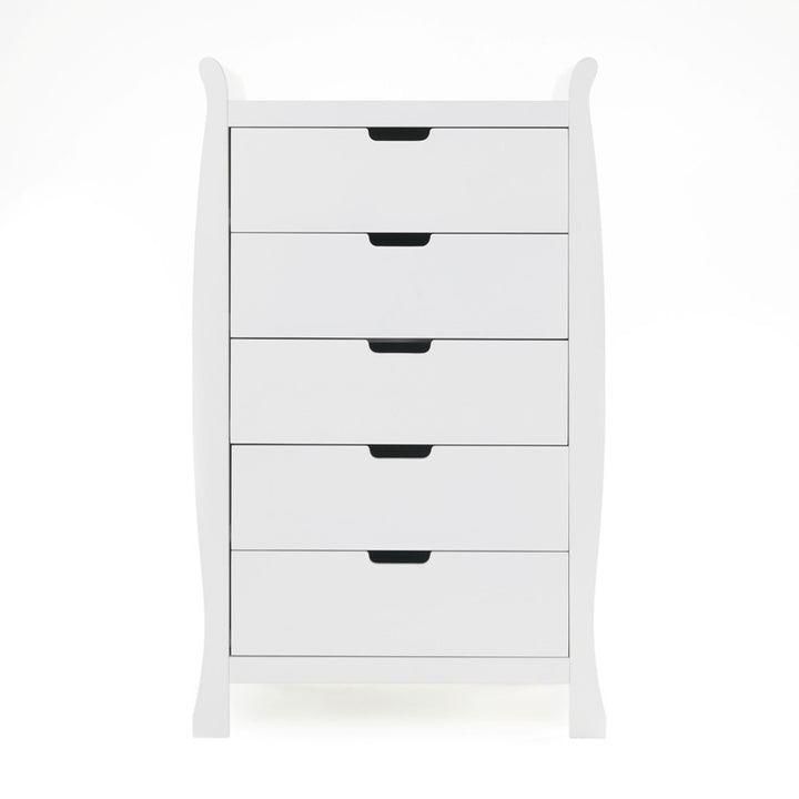 OBaby - Stamford Tall Chest of Drawers - White - Mabel & Fox