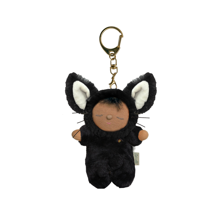 Olli Ella – Cozy Bag Charm – Cat Nox - Mabel & Fox