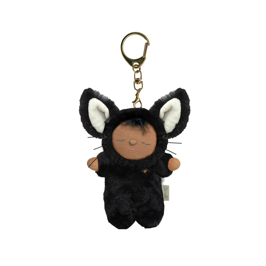 Olli Ella – Cozy Bag Charm – Cat Nox - Mabel & Fox