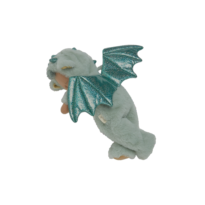 Olli Ella - Cozy Dinkum Dragon - Ash - Green - Mabel & Fox