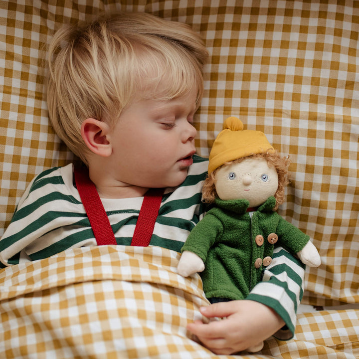 Olli Ella – Dress Me Dinky Charlie Chestnut – Green - Mabel & Fox