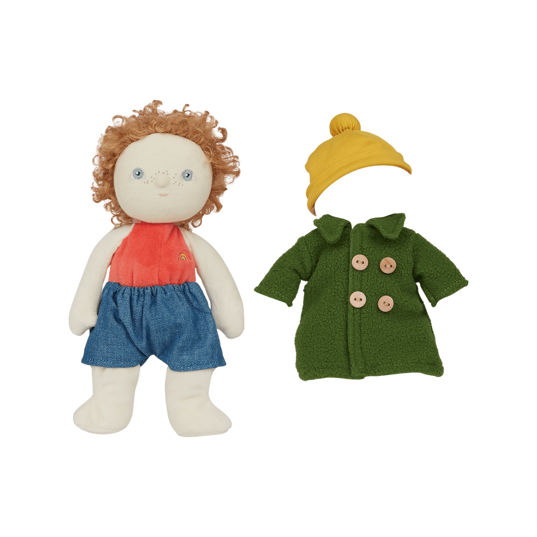 Olli Ella – Dress Me Dinky Charlie Chestnut – Green - Mabel & Fox