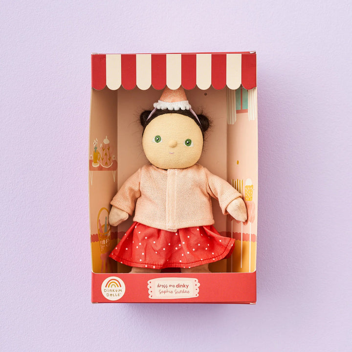 Olli Ella – Dress Me Dinky Sophie Sundae – Red - Mabel & Fox