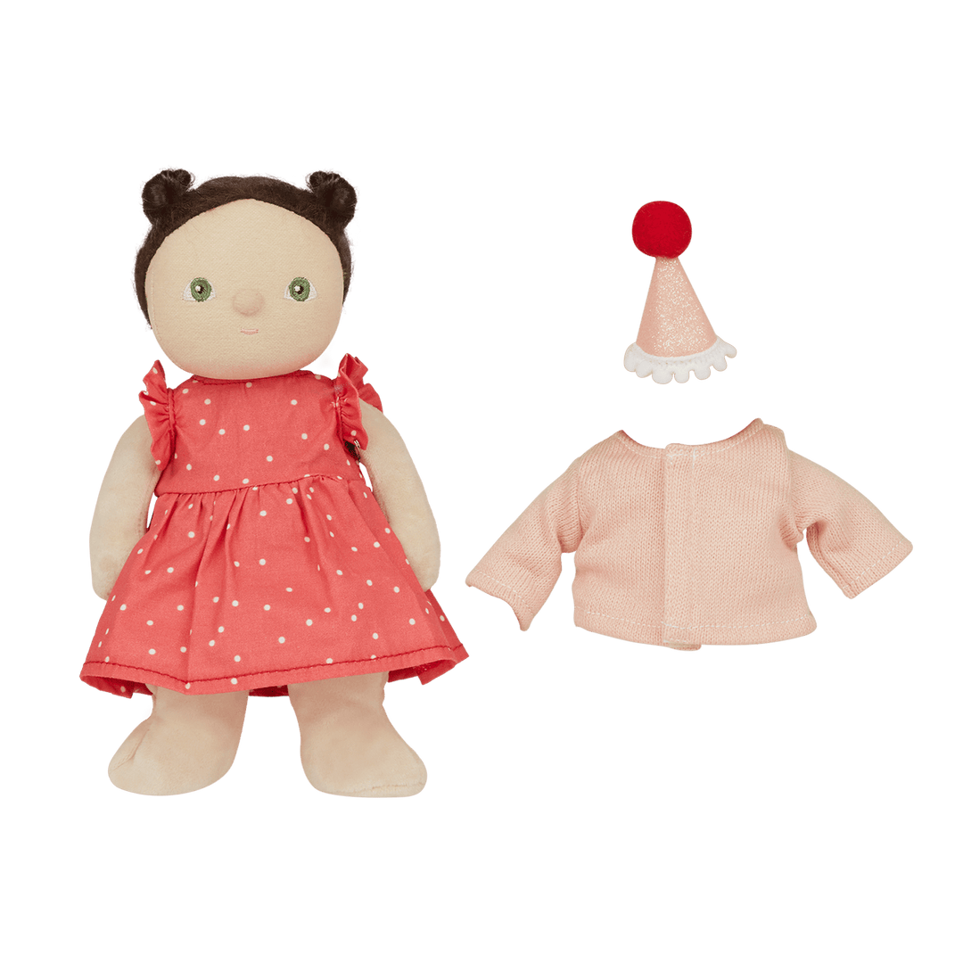 Olli Ella – Dress Me Dinky Sophie Sundae – Red - Mabel & Fox