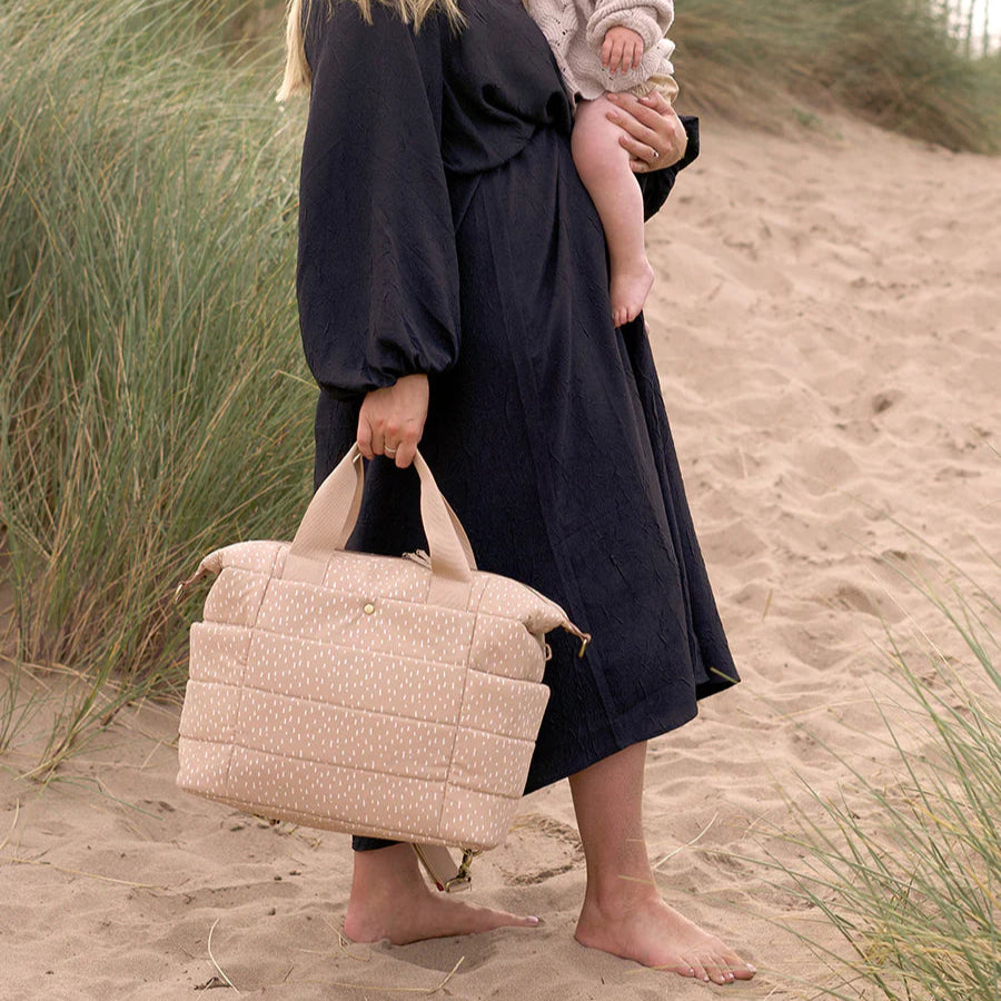 Storksak Organic Tote Seashell Raindot Changing Bag Mabel Fox