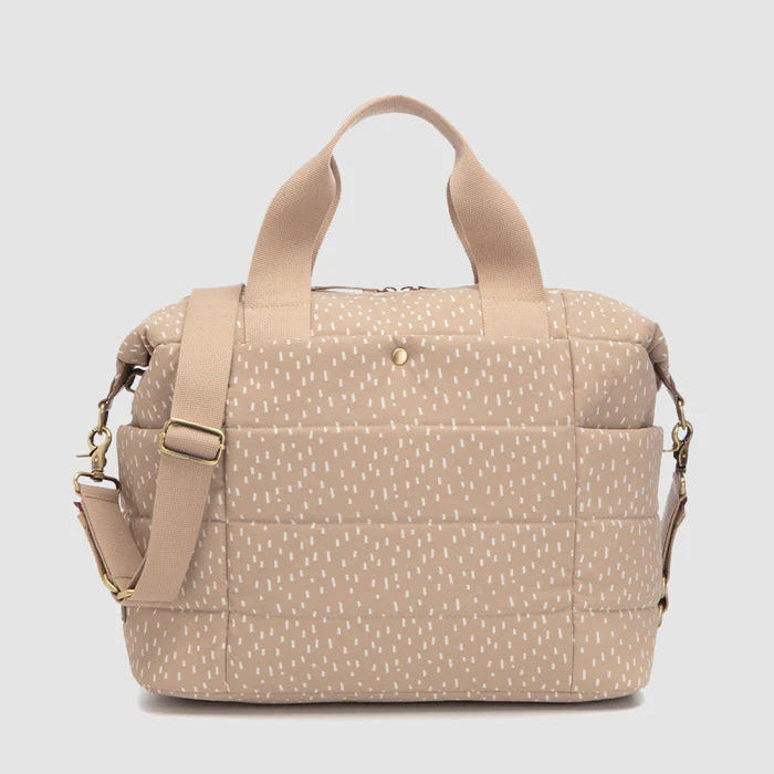 Storksak - Organic Tote Seashell Raindot Changing Bag