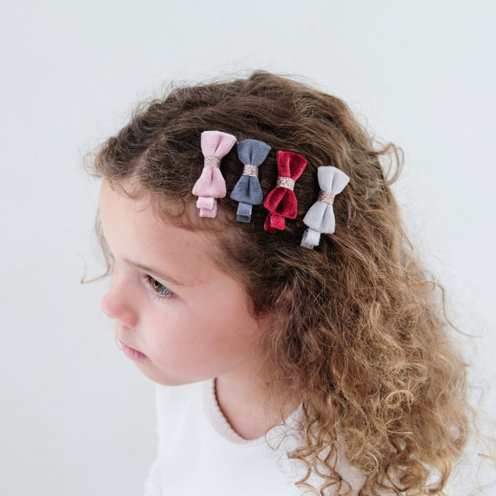 Mimi & Lula - Velvet Bow Clips