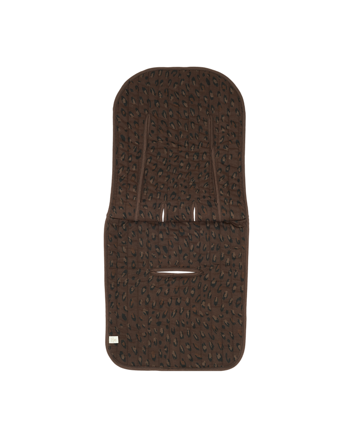 Nobodinoz- Hyde Park - Universal Stroller Pad- Leonie Brown