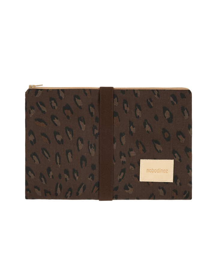 Nobodinoz-Hyde Park Waterproof Changing Pad- Leonie Brown